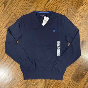 Polo Ralph Lauren Navy Sweater size medium 10-12